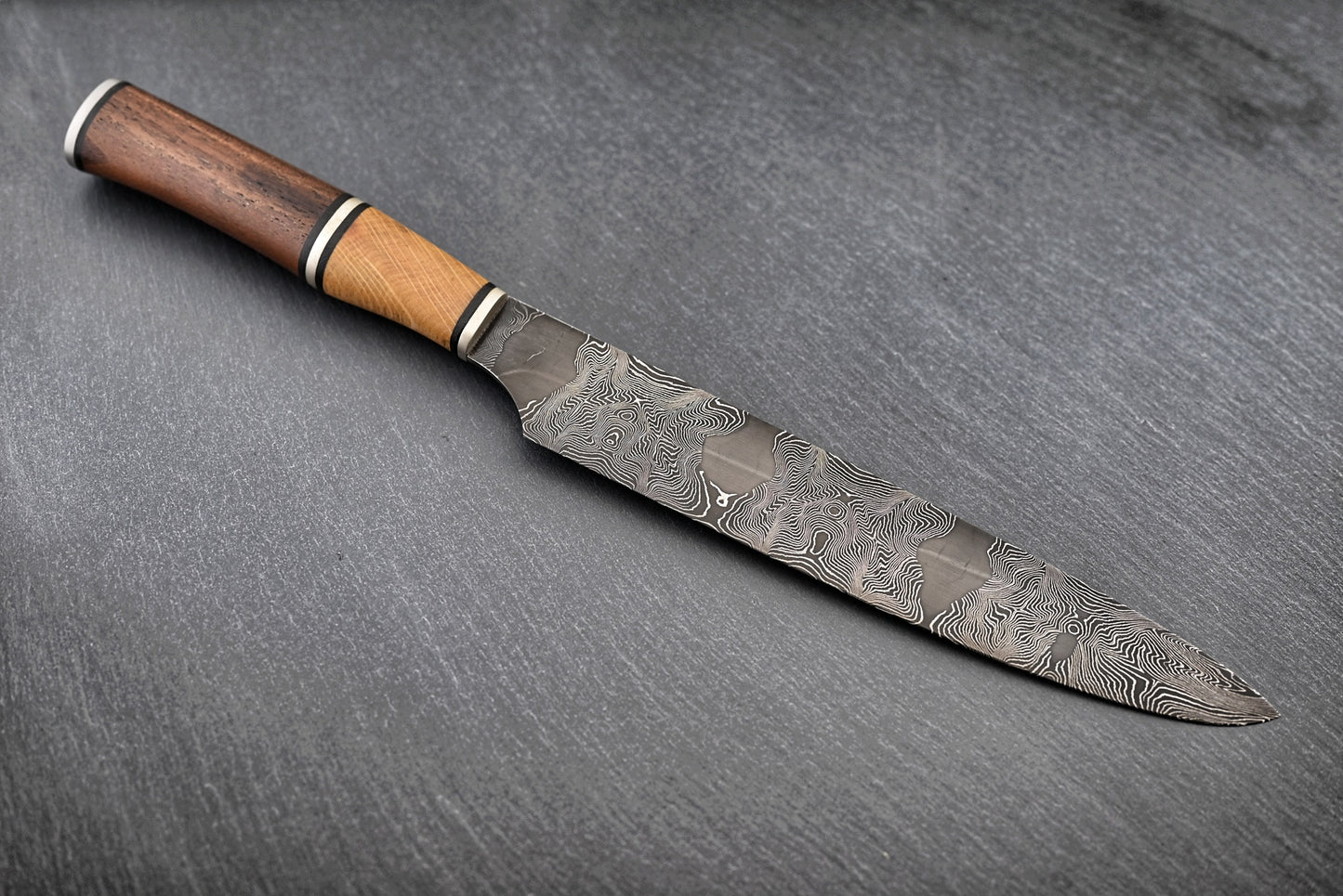Damascus chef's knife / filleting knife (explosion damask)