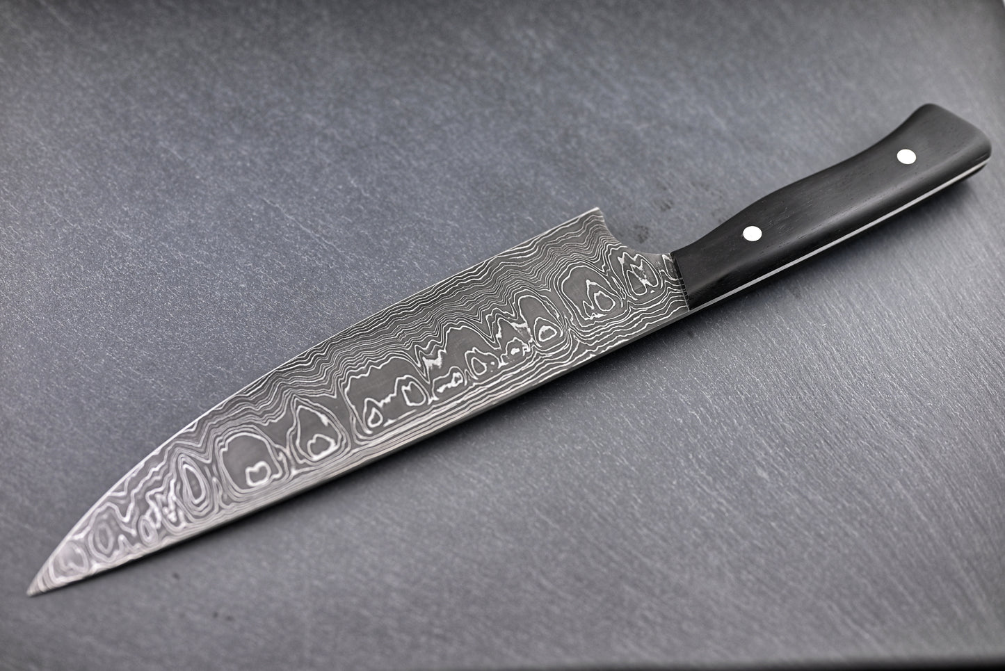 Damast Chefmesser 22cm (Wilder Damast)