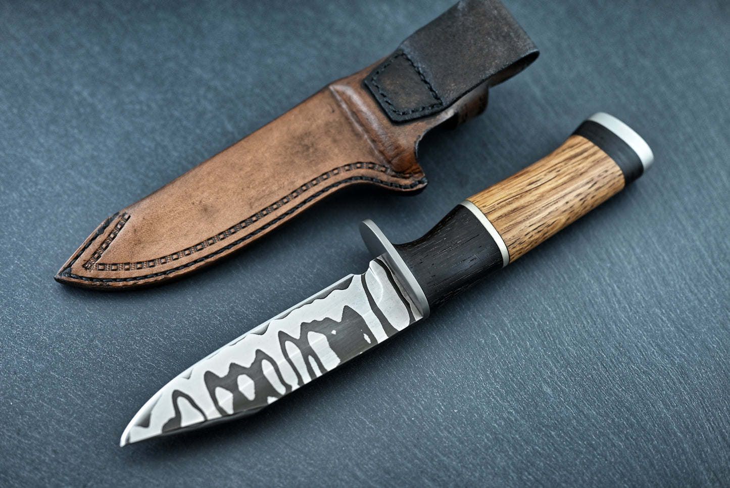 Damast Jagdmesser "Hunter"