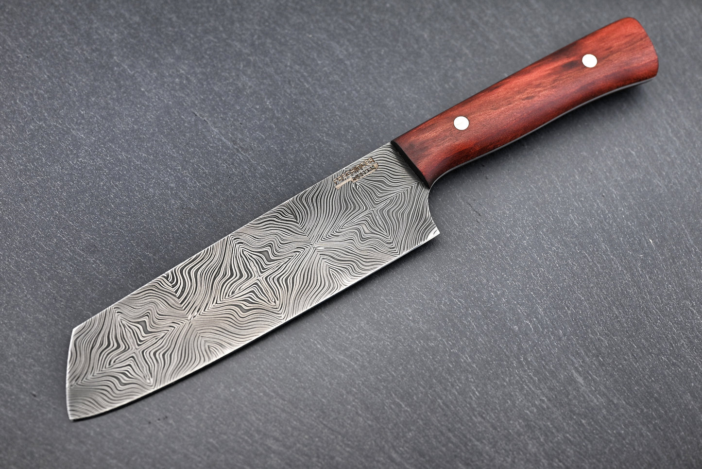 Damast Santoku (Mosaikdamast)