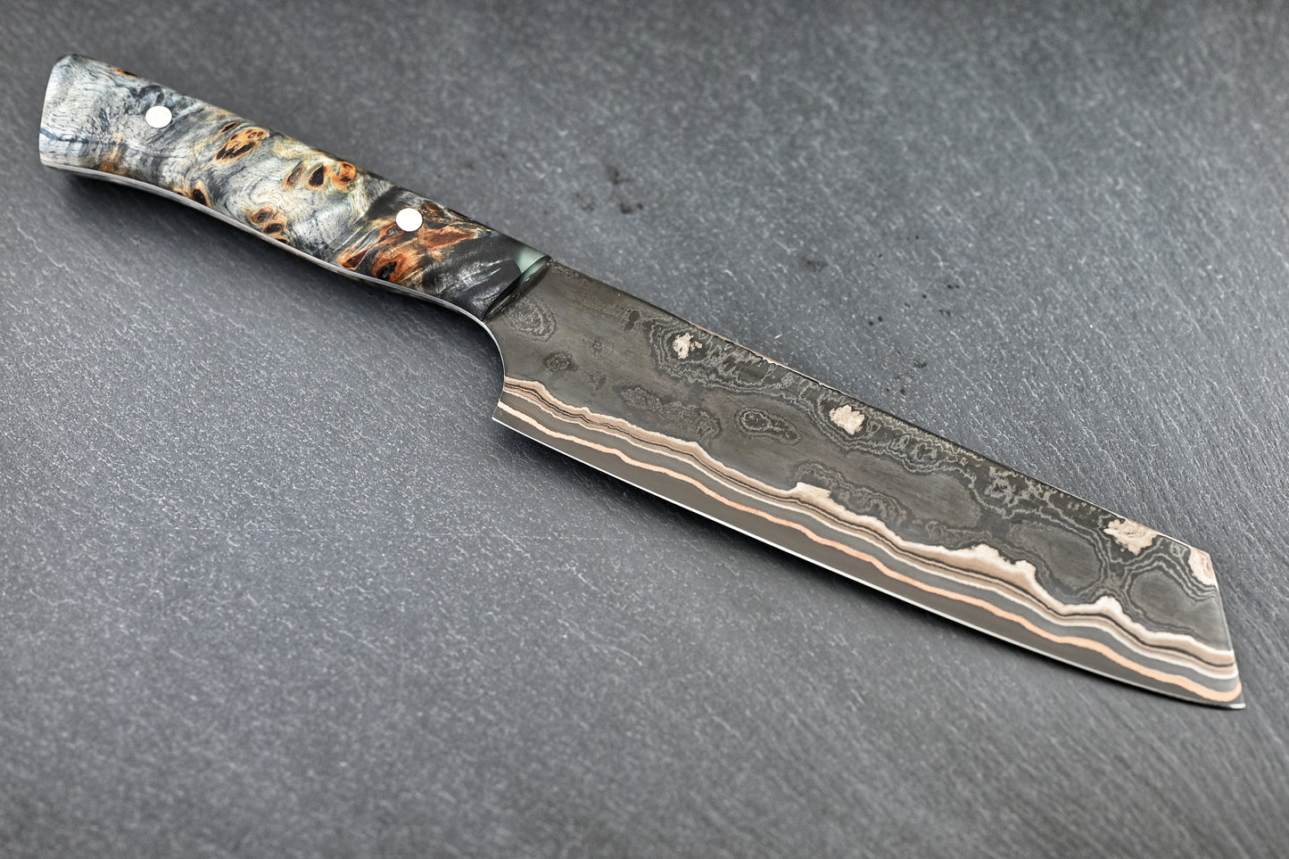 Santoku - Kupferdamast mit Apex Ultra