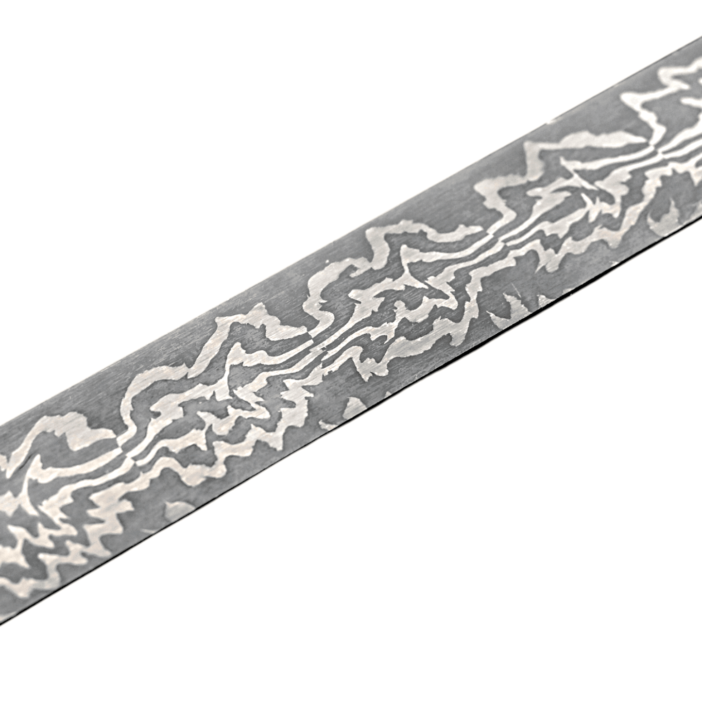 Mosaikdamast „low Layer Explosion“, 2,5 mm: graues Muster auf Klinge