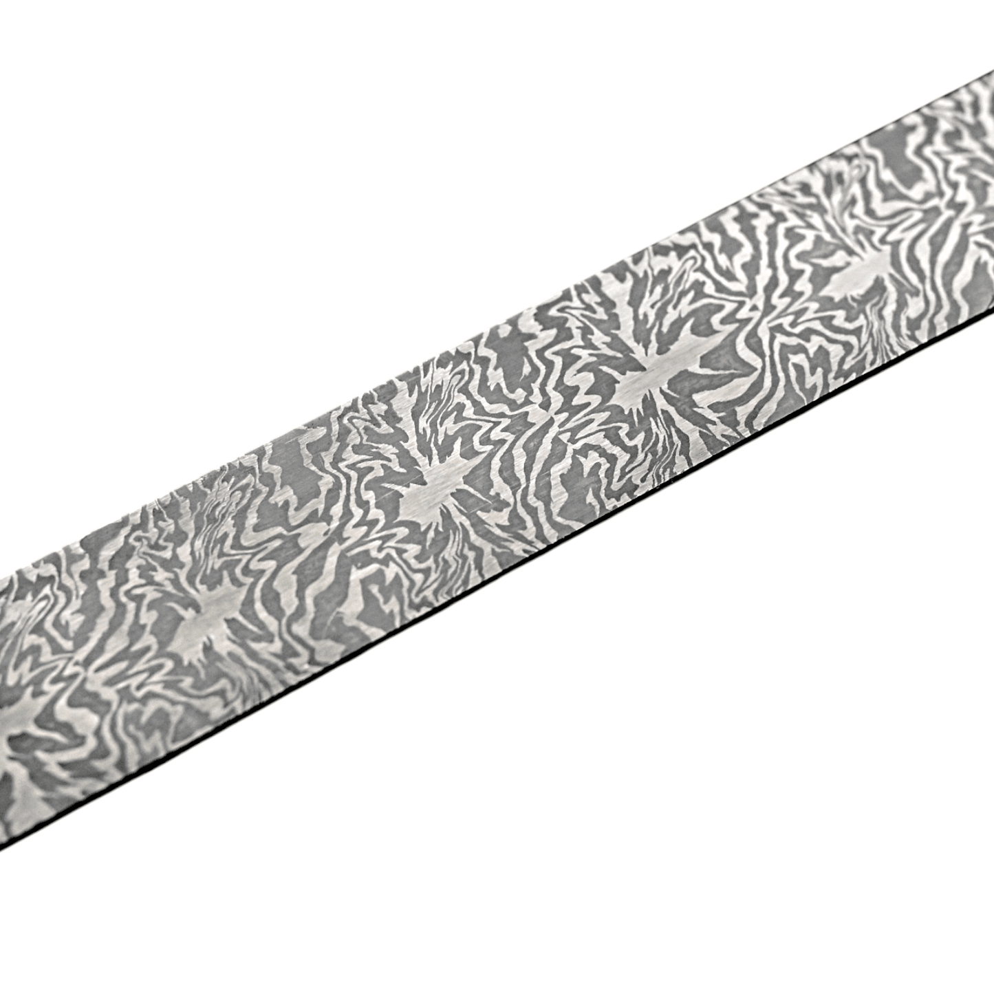 Mosaikdamast „Explosion“ 2,4 mm: grauer Streifen mit Damast-Zierranken