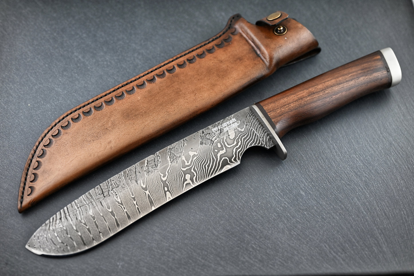 Damast Bushcraft Messer "BigBoy"