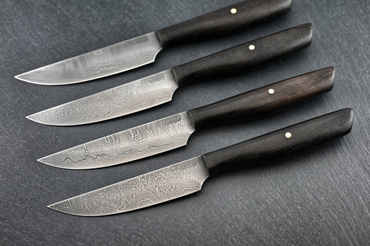 Damast Steakmesser 4er Set