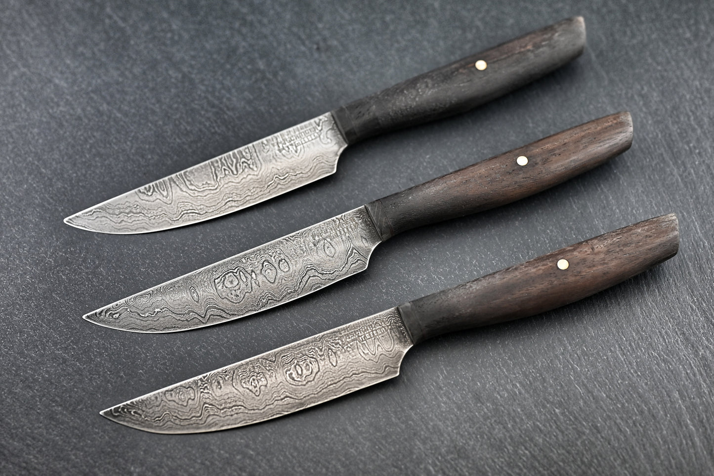 Damast Steakmesser 3er Set